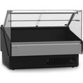 Mvp Group Hydra-Kool Curved Glass Deli Case with Rear Storage, 60"W x 43-3/8"D x 47-1/4"H KPM-CG-60-S